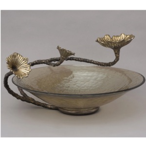 Bol en or moderne fait main avec design latéral poli et lavable au lave-vaisselle pour les occasions de mariage des hôtels et des restaurants à domicile - Product Image 6