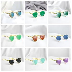 925 argent trillion forme arc-en-ciel pierre de lune lunette boucles d'oreilles plaqué or déclaration boucles d'oreilles bijoux pour femmes - Product Image 4