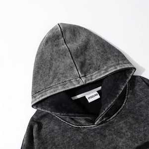 Sudaderas con Capucha Personalizadas para Hombre, Diseño 2024, Alta Calidad, Transpirables, Bordado 3D, Estilo Liso Teñido y Lavado a la Piedra, Pakistán - Product Image 4
