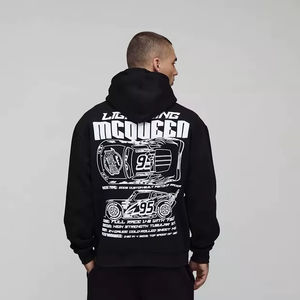 High Quality Men's Oversized Hoodie Wholesale Manufacturer Breathable Cotton Blended Oversized Hoodie For Men - Product Image 1