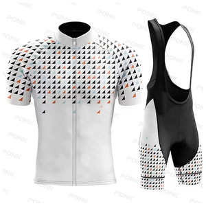 Equipo de bicicleta de carreras OEM Kit de ropa de bicicleta al aire libre Pantalones cortos con pechera transpirables Jersey de ciclismo Conjunto de ciclismo - Product Image 6