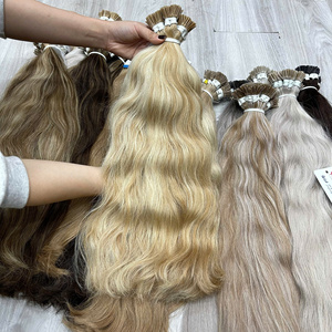 Produit phare : Extensions de cheveux à pointe en kératine I-Tip, faciles à poser, disponibles en plusieurs couleurs, sans perte ni nœuds - Product Image 4