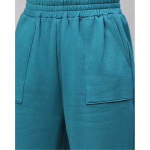 Ensemble de survêtements deux pièces pour femmes avec logo personnalisé de haute qualité Sweat à capuche court à manches longues de couleur unie Joggers Pantalon de survêtement Survêtement - Product Image 6