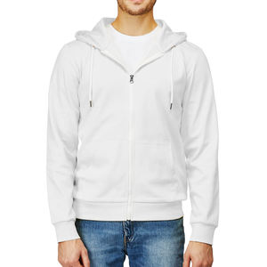 Sudadera con capucha y cremallera completa para hombre, Color sólido, Interior suave y diseñado para el invierno 2025, ropa hecha a mano para la comodidad - Product Image 1