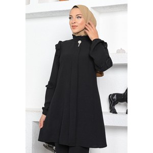 Conjunto de Dos Piezas para Mujer, Casual, Asimétrico, con Detalle de Volantes, Shorts a Media Pierna y Top por Encima de la Rodilla, 100% Algodón, Cuello Redondo, Talla XS - Product Image 2