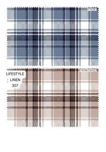 Tela de algodón puro a cuadros índigo teñida de hilo para confección de prendas de vestir, camisas, exportación internacional - Product Image 2