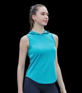 Simple Cut Women <b>Sleeveless</b> <b>Hoodies</b> Lightweight Soft Texture Streetwear Trend Relax Fit Stylish Everyday Fashion Apparel - Product Image 6