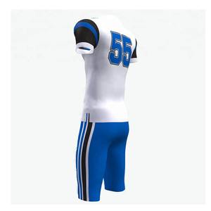 Maillot de football américain pour hommes Custom Uniform Team Tackle Twill Gamewear Kit de vente en gros de polyester respirant en maille cousue - Product Image 3