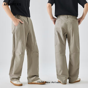 Pantalon de survêtement tactique en coton imperméable pour hommes, pantalon de travail en polaire avec poches multiples, pantalon de randonnée cargo d'hiver épaissi - Product Image 4