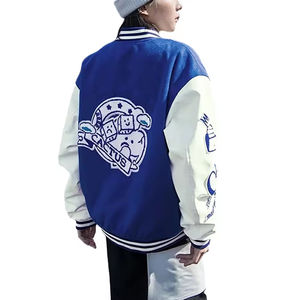 STITCHMODE Veste Letterman de couleur unie au design personnalisé pour hommes, vêtements chauds, veste Letterman pour hommes - Product Image 2