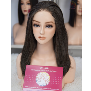 Hot Styles Grey Remy Hair Wigs for Women Luxury Quality Natural Straight <b>Lace</b> <b>Closure</b> From Vietnamese Raw One Donor - Product Image 2