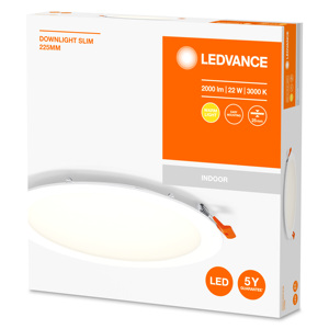 Recess Slim 22W 2000Lm 3000K Recess Recessed Round LED <b>Downlight</b> (Ledvance 4058075573093) - Product Image 2