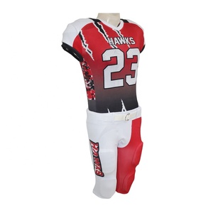 Maillots de football américain de qualité supérieure, designs personnalisés, impression sublimée, manches courtes, 100% polyester, séchage rapide, respirant - Product Image 2