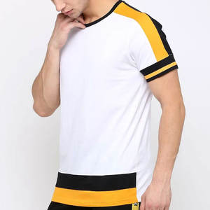 Meilleur article T-shirt d'usine pour homme Col en O personnalisable Tissu tricoté léger et respirant Couleurs attrayantes de tailles variées - Product Image 3