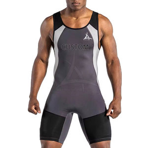 Custom <b>Men</b> Adult Wrestling <b>Singlet</b> Breathable Eco-Friendly Quick Dry Athletic Sleeveless Design Your Pattern Customized Colors - Product Image 1