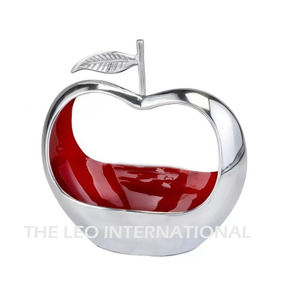 Golden Plated Polished Leaf Shape Design <b>Bowl</b> Aluminum Metal Serving Fruits <b>Snacks</b> Home Decorative <b>Bowl</b> - Product Image 6