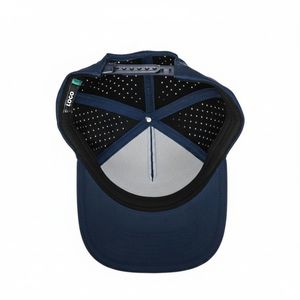 Casquettes de golf tendance et respirantes OEM d'usine avec logo personnalisé et étiquette latérale personnalisée, casquette snapback 6 panneaux pour activités de plein air - Product Image 5