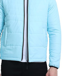 Último estilo chaqueta hecha a medida para hombre chaqueta acolchada ligera Color sólido impermeable chaquetas de hombre transpirables - Product Image 5