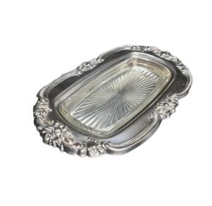 Accueil Rangement et organisation de la nourriture Plateau de service pour aliments et boissons Plateau rectangulaire en métal fini miroir sur mesure - Product Image 5