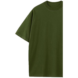 Camiseta Larga de Manga Media con Cuello Redondo para Mujer, Talla Grande, 100% Algodón Orgánico, Transpirable, Ecológica, Informal, Verde - Product Image 6