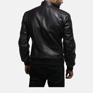 Top Vente Nouveaux Hommes Street Wear Vestes En Cuir À La Mode Conception Simple Hivers Chaud Vestes En Cuir pour Hommes Élégant Biker Vestes - Product Image 3