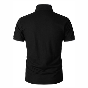 Polo d'été à manches courtes pour hommes, confortable, décontracté, à col tendance, de bureau, polo respirant pour hommes - Product Image 3