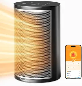 buy wholesale Smart Space Heater, 1500W Fast Electric Heater for Indoor Use with Thermostat