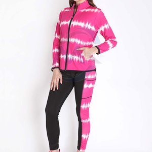 Women's High Quality 100% Cotton Sportswear Tracksuit Solid Pattern Breathable Fleece Winter Fitness Clothing Elastic Waist - Product Image 3