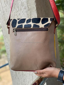 กระเป๋าหนังวัวแท้สำหรับผู้หญิงสไตล์ตะวันตก,ใหม่กระเป๋าถือหลากสีกระเป๋าสะพายไหล่หนังรีไซเคิล - Product Image 5