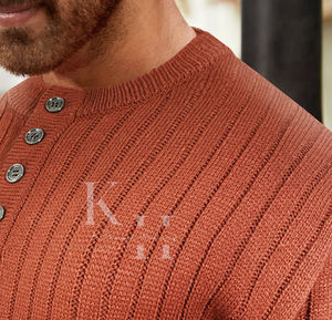 Jersey de mezcla de lana de alta calidad, suéter de punto para hombre, ajustado, cómodo, con logotipo frontal de invierno, suéter de punto para hombre - Product Image 3