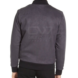 Chaqueta bomber de hombre con logotipo propio de diseño de servicio OEM, chaqueta bomber de moda de alta calidad para hombre - Product Image 2
