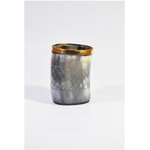 Portavelas de cuerno de búfalo Natural de ágata de alta calidad, decoración de artículos de fiesta hechos a mano, cuerno de tamaño mediano de estilo Animal pulido - Product Image 1