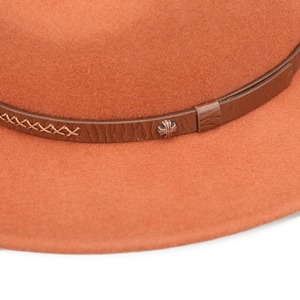 Personalizado hecho a mano vintage elegante mujer 100% lana duro plano ala ancha sombreros de fieltro al por mayor - Product Image 6