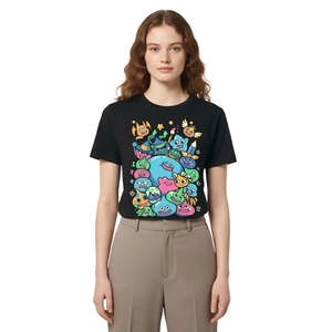 T-shirt Dragon Quest imprimé en 3D avec motif Slime, respirant, 100 % coton jersey, motif uni, étiquette personnalisée, modèle de t-shirts imprimés - Product Image 2