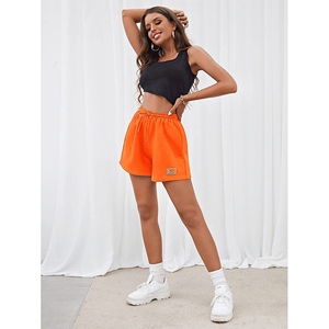 Nouveau short de sport pour femme New York 88 imprimé coton éponge Mini cravate entraînement Jogging avec logo bouton décoration grande taille - Product Image 2