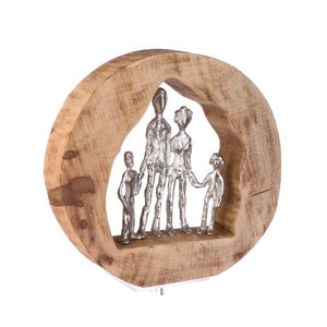 Sculpture moderne en forme de boule ronde en métal en aluminium plaqué or à deux tailles différentes pour offrir des cadeaux très exigeants - Product Image 4