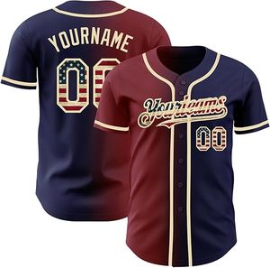 Vente en gros de maillots de baseball en polyester 100% personnalisés, ensemble de t-shirts bon marché avec caractéristique respirante et design imprimé - Product Image 1