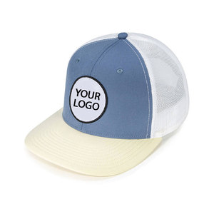 High Quality Unisex 6-Panel Trucker Snapback <b>Cap</b> Mesh Fabric Adjustable Back Closure Casual Style Four Seasons <b>Hat</b> Made Pakistan - Product Image 3