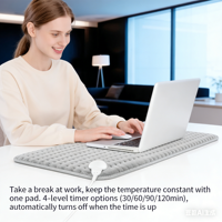 Tapis chauffant Mydays Tech, rembourré, extra large, portable et enroulable, pour le bureau et la maison