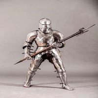 Armure corporelle médiévale pour jeu de rôle et armure corporelle complète de chevalier de combat de croisé d'Halloween