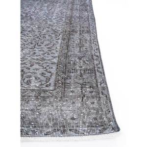 Vintage Grey <b>Black</b> Hand Knotted Wool <b>Rugs</b> Pae-673 for Home Living Room Hallway Teen's Room Medallion Rectangle Abstract Handmade - Product Image 4