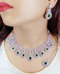 Ensemble de bijoux indiens de qualité supérieure pour mariée, collection de bijoux AD 2025, moissanite luxueuse pour mariage, fête, fiançailles, cadeau - Product Image 4