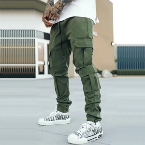 Custom Summer <b>Men's</b> Casual Pants Drawstring Trousers With Pockets <b>Jogger</b> <b>Men</b> <b>Cargo</b> Pants Clothing Manufacturers - Product Image 2