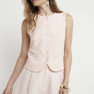 Prix du gilet en coton pour femmes sur mesure Gilet pour femmes à la mode Gilets personnalisés pour dames en gros Vestes sans manches pour les filles - Product Image 3