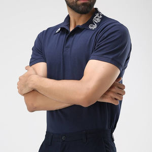 Vente en gros 100% polyester personnalisation polo brodé pour hommes polo brodé d'été respirant de qualité supérieure - Product Image 4