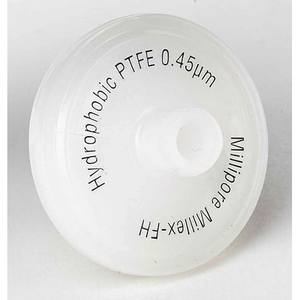Filtre de ventilation hydrophobe en PTFE 0,45 µm pour systèmes d'eau Milli-Q, référence Merck Millex-FH. SLFH02510 - Product Image 1