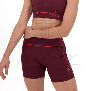 Shorts Deportivos de Cintura Media Elástica, Compresión, Ajustados, para Otoño, para Correr, Gimnasio, Entrenamiento, para Mujer, al por Mayor - Product Image 1