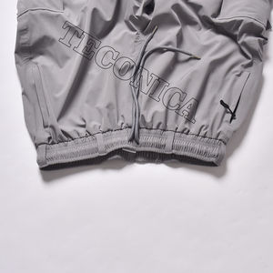 Pantalons de ski imperméables gris pour hommes en gros, taille élastique et style streetwear hip-hop ample - Product Image 3