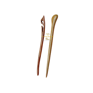 Smooth Finished Wooden <b>Hair</b> Stick Solid Natural Wood Handmade <b>Hair</b> Accessory Tool - Product Image 2