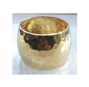 Anneau de serviette en or martelé, design métallique texturé artisanal pour une présentation de table de luxe et élégante - Product Image 4